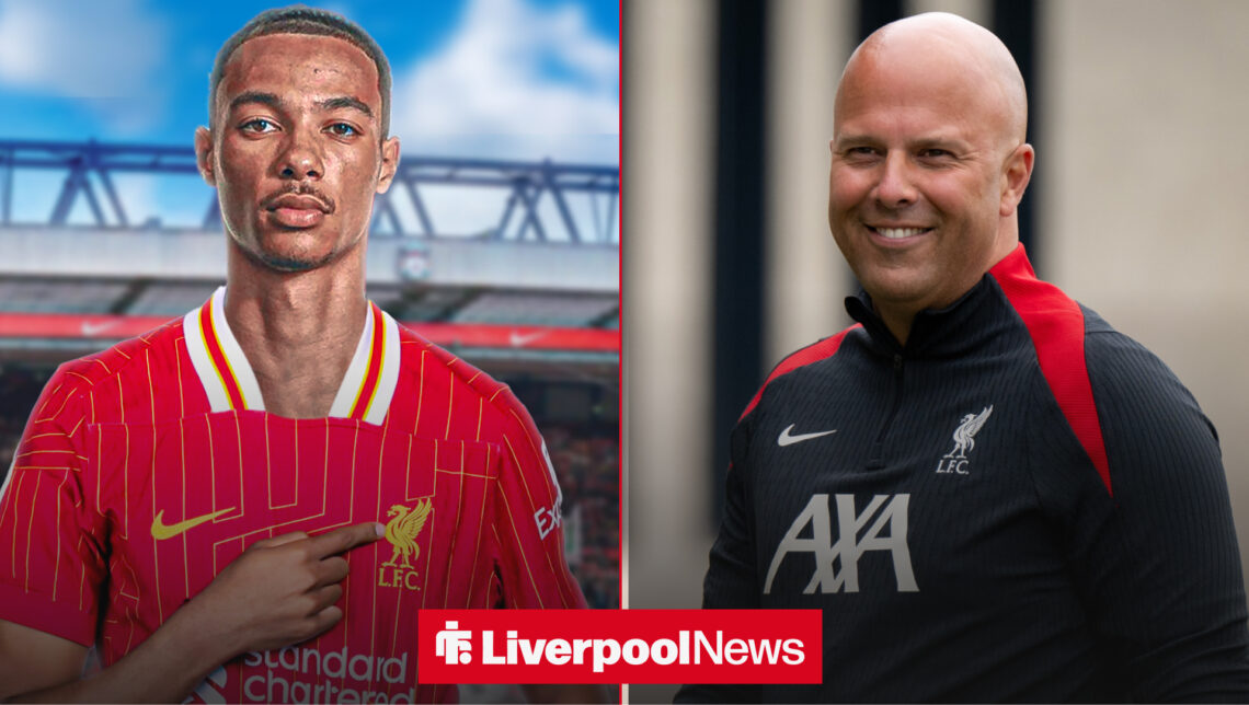 Hugo Ekitike, Arne Slot, Liverpool.