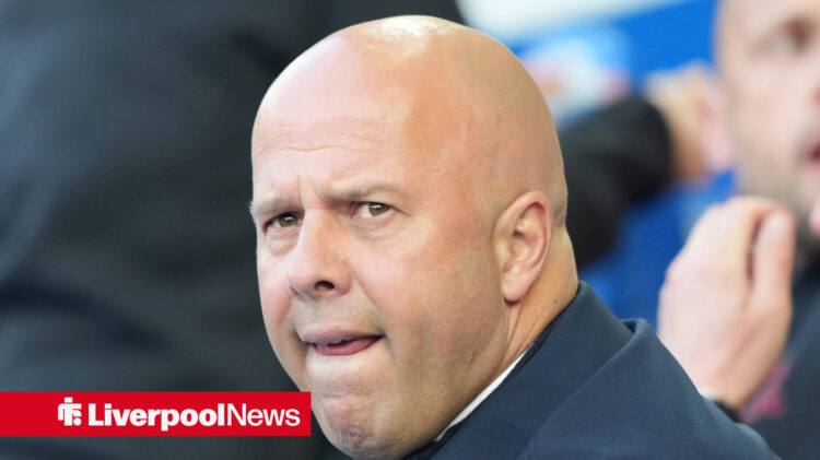 Arne Slot looking confused