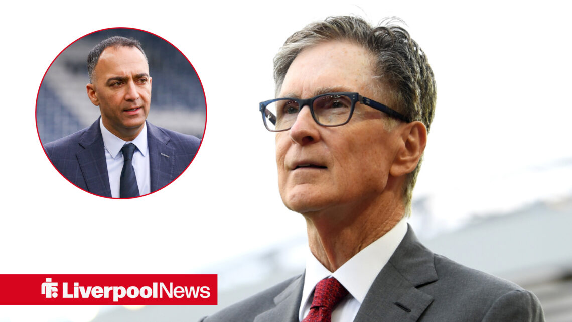 Liverpool owner John Henry and Rangers chief Paraag Marathe.