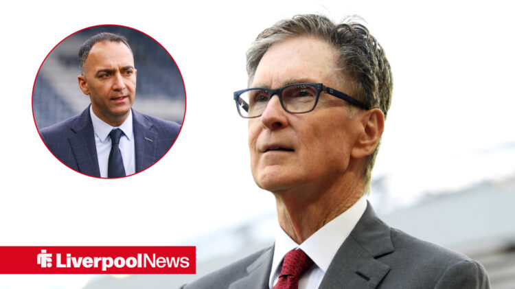 Liverpool owner John Henry and Rangers chief Paraag Marathe.