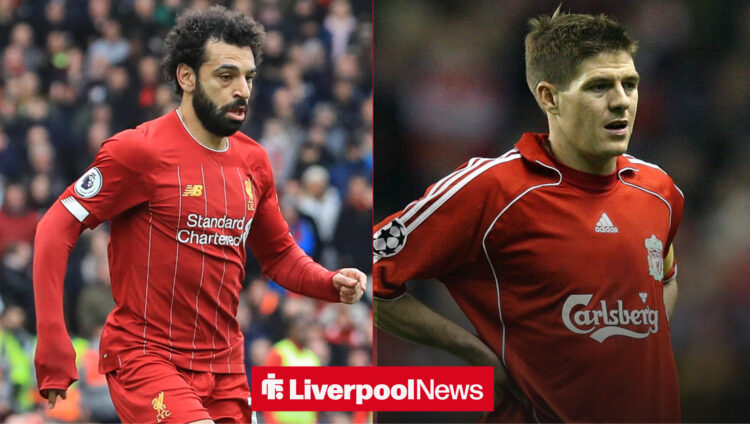 Mohamed Salah, Steven Gerrard, Liverpool.