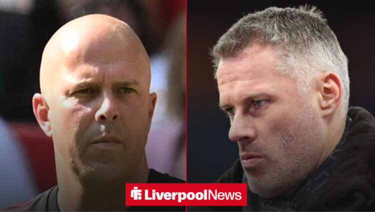 Arne Slot and Jamie Carragher