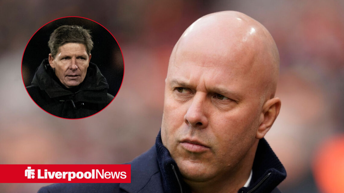 Arne Slot's Liverpool face Crystal Palace at Wembley.