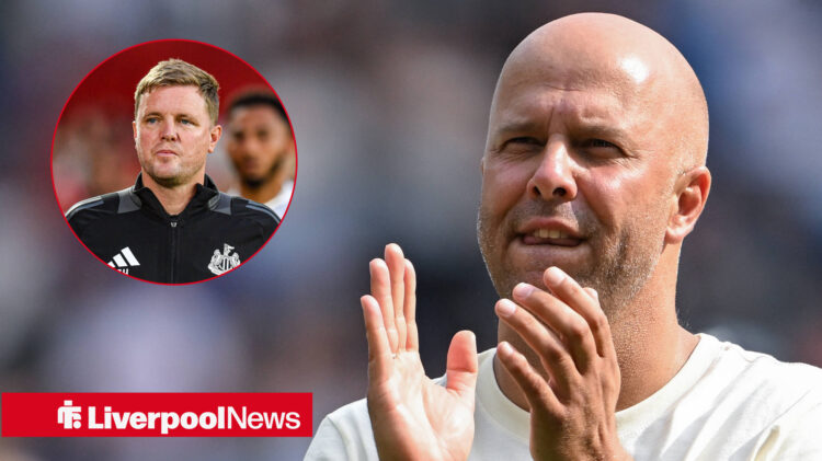 Eddie Howe upset and Arne Slot happy