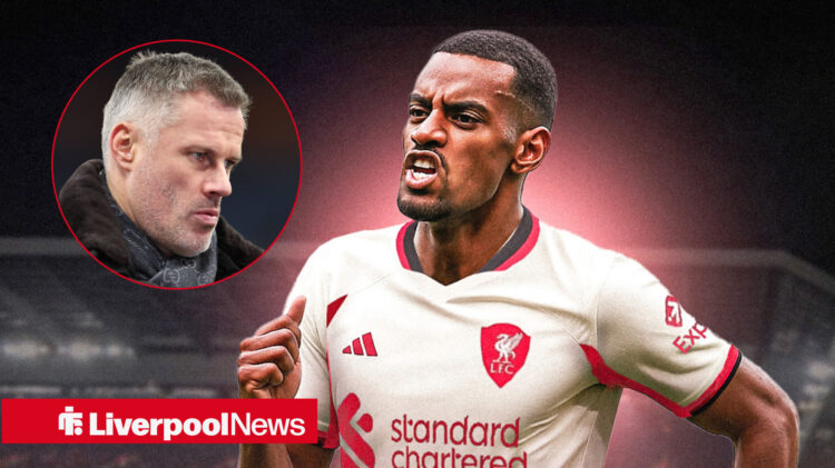 Liverpool legend Jamie Carragher has spoken about the Alexander Isak transfer.
