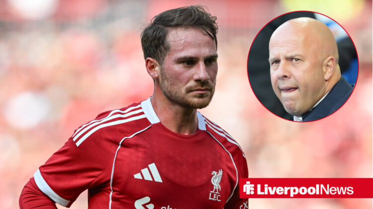 Liverpool star Alexis Mac Allister could miss out on the starting line-up v Crystal Palace.