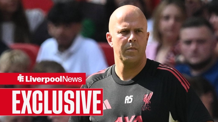 Exclusive news - Liverpool boss Arne Slot looking perplexed.