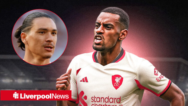 Liverpool forward Darwin Nunez and Newcastle United striker Alexander Isak