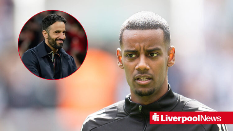 Ruben Amorim smiling, Alexander Isak at Newcastle