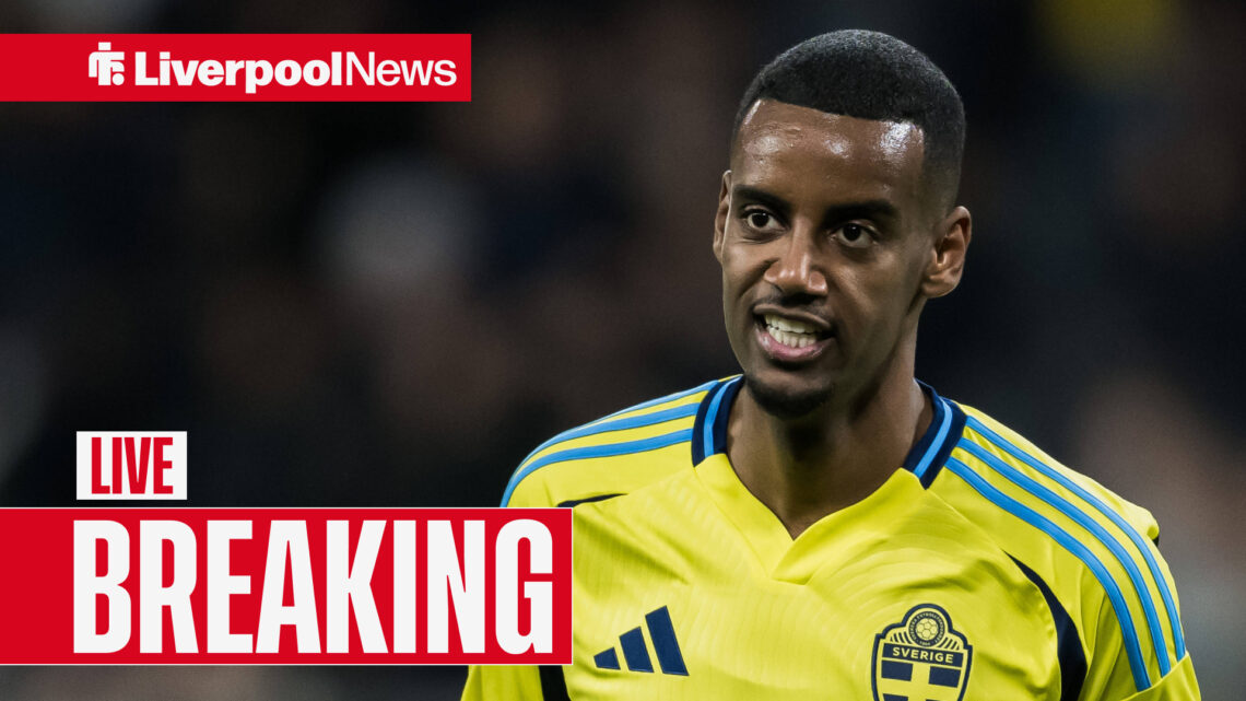 Liverpool target Alexander Isak in Sweden kit