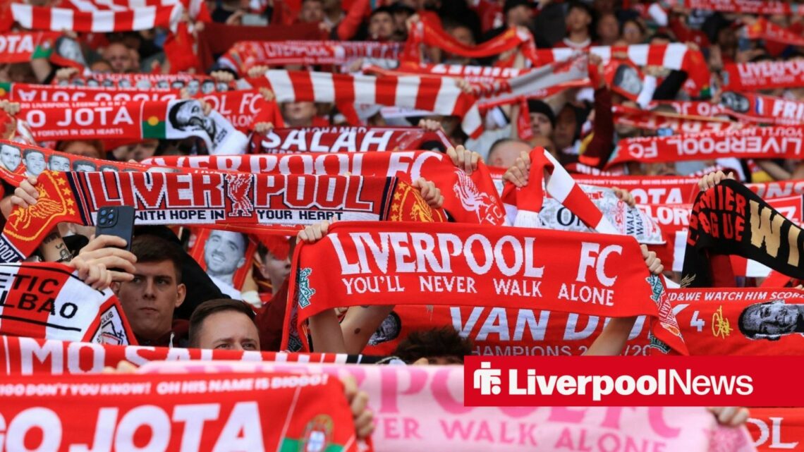 Liverpool fans at Anfield