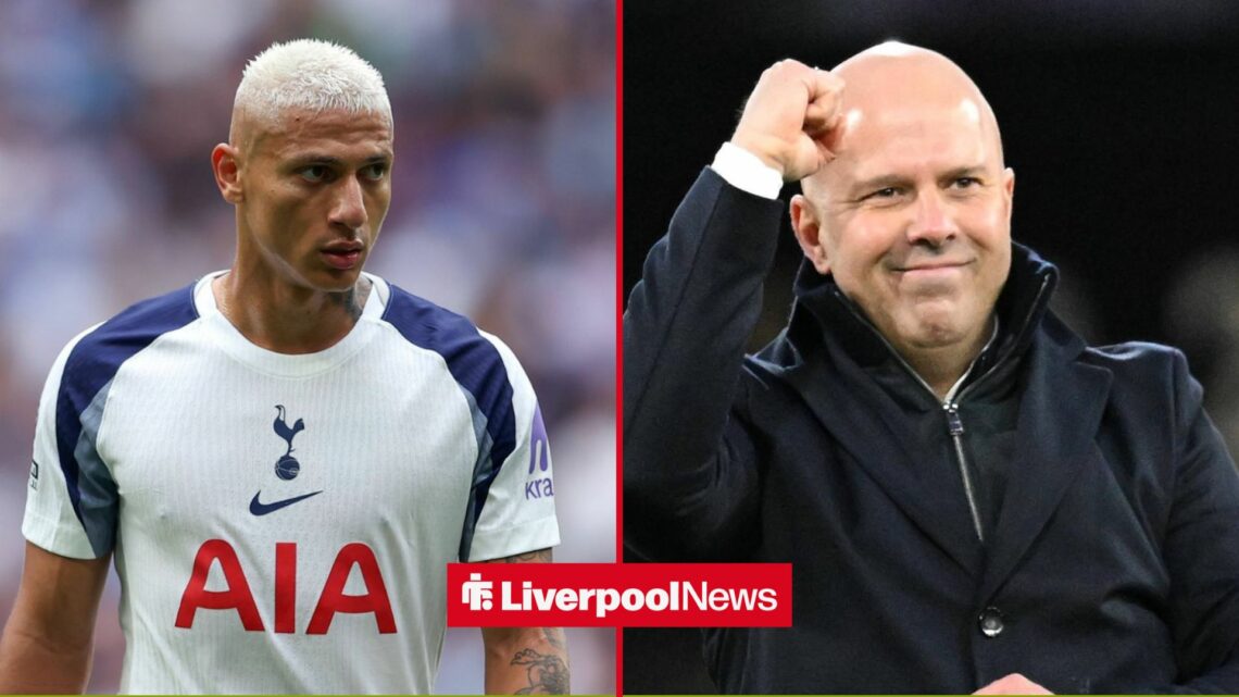 Richarlison alongside Arne Slot