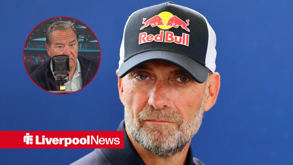 Ex-Liverpool manager Jurgen Klopp, Jeff Stelling in inset.
