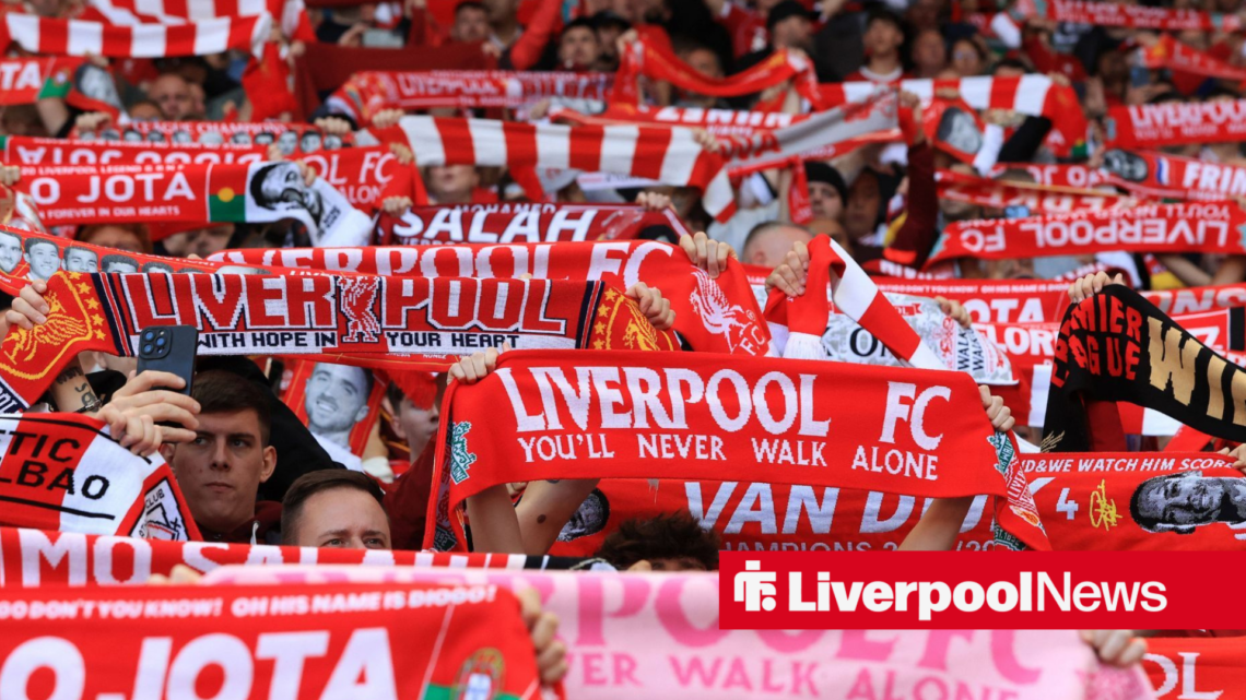 Liverpool fans at Anfield.