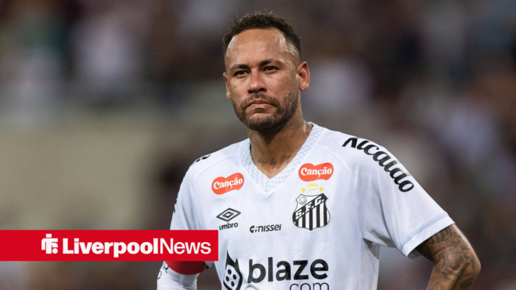 Former Barcelona star Neymar looking moody.
