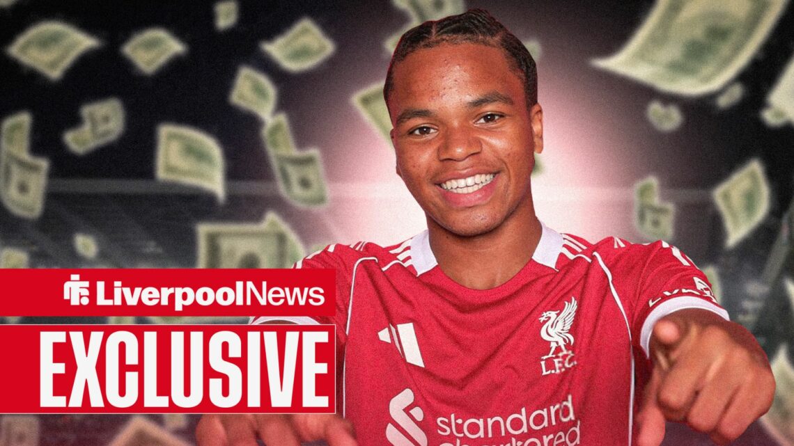 Rio Ngumoha looking happy, with money floating in the backgroud.