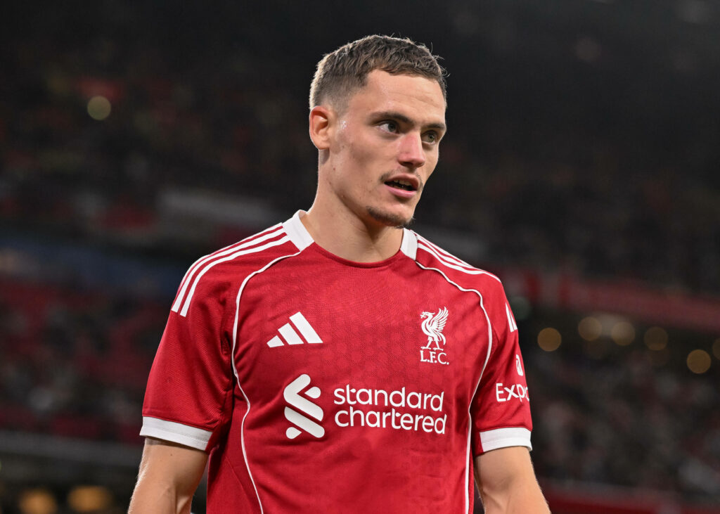 Florian Wirtz in action for Liverpool